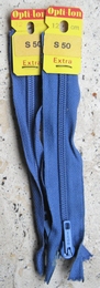 1 Rits - blauw  12 cm
