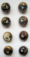 8 Antieke knoopjes  8 mm
