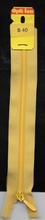 1 Rits - geel  15 cm