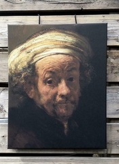 Zelfportret Rembrandt 40 x 50 geen canvas  50 x 40 cm