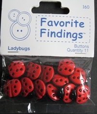 Ladybugs  18 x 15 mm