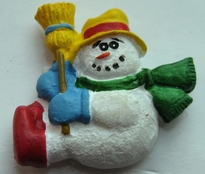 Snowman with Hat  22 x 22 mm