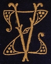 Monogram Z.V  4 x 3 cm