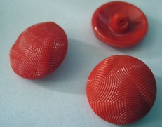 Glasknoop - rood  23 mm