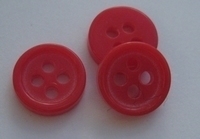 Knoopje - rood  9 mm