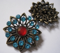 Strass - Knopf 34 mm