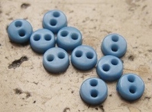 1 Miniknopf - Blau 4,2 mm