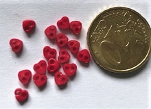 1 micro minihartje  - rood 4 mm