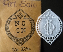 6 Monogrammen - N.O. - O.N. 29 x 24 mm