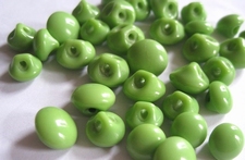 1 Glasknoop - groen 11 mm