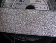 Band - zilverkleur (1 mtr) 34 mm
