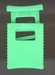 Koordsluiting - groen 32 x 18 mm