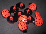 Ladybugs 18 x 15 mm