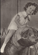 Shirley Temple auf ein Bär 15 x 10,5 cm