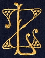 Monogram Z.L. 4 x 3 cm