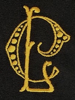 Monogram C.L. 4 x 3 cm