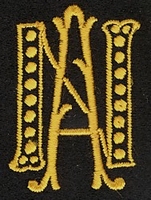 Monogram N.A. 4 x 3 cm