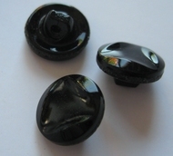 Glasknopf -Schwarz 11 mm