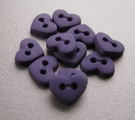 1 Herz - Violett 6  x 7 mm