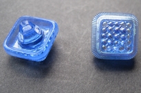 Knopf - Blau 12 mm