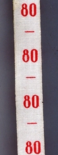 Maatlint - rood maat 80