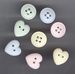 Treaded Buttons Pastel 14 mm