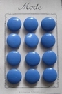 12 GlasKnope auf Karte - Blau 15 mm