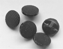 Glasknopf - Schwarz 11 mm